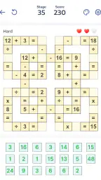 Mathematik-Puzzles - Crossmath screenshot