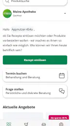 mea® - meineapotheke.de screenshot