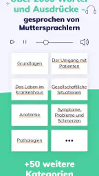 Medizin Englisch - MosaLingua screenshot