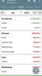 Mein Haushaltsbuch screenshot