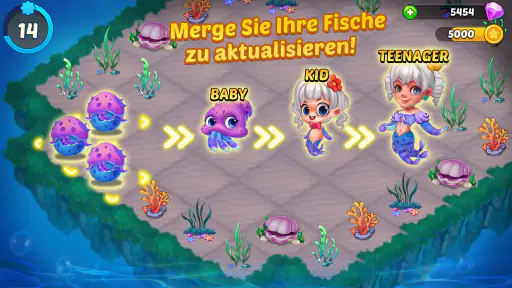 Merge Mermaids-magic puzzles screenshot