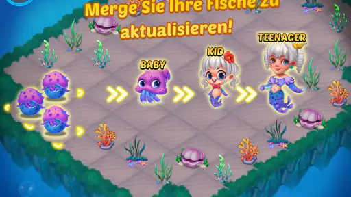 Merge Mermaids-magic puzzles screenshot