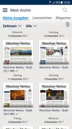 Merkur ePaper screenshot