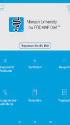 Monash University FODMAP diet screenshot