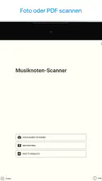 Musik Noten Scanner, Leser app screenshot