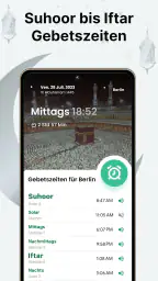 Muslim: Gebetszeiten, Qibla screenshot