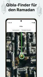 Muslim: Gebetszeiten, Qibla screenshot