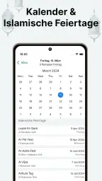 Muslim: Gebetszeiten, Qibla screenshot