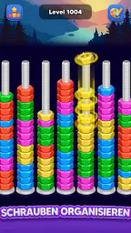 Nut Sort: Farbsortierspiel screenshot