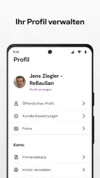 MyHammer Auftragssuche screenshot