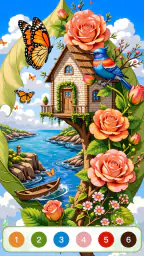 Nature Calm Paint by Numbers screenshot