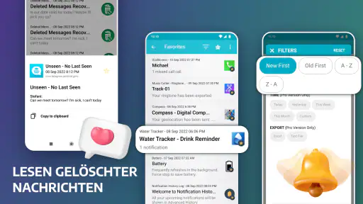 Notification History Log screenshot