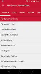 Nürnberger Nachrichten E-Paper screenshot