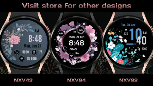 NXV01 Flower bloom watch face screenshot