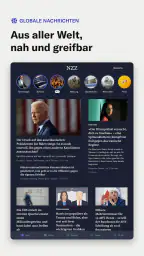 NZZ Nachrichten screenshot