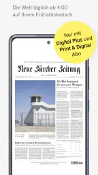 NZZ E-Paper screenshot