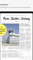 NZZ E-Paper screenshot