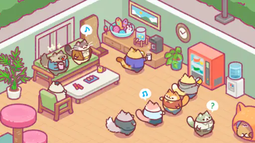 Office Cat: Idle Tycoon Spiel screenshot