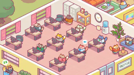 Office Cat: Idle Tycoon Spiel screenshot
