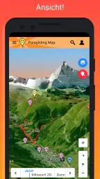 Paragliding Map screenshot