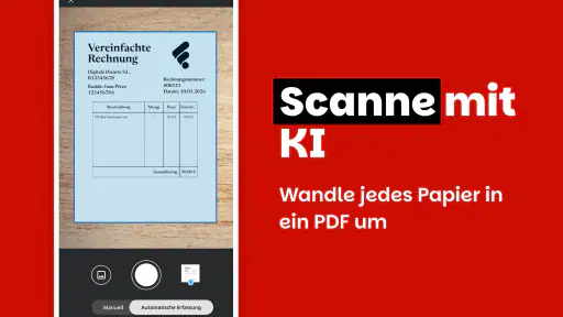 PDF bearbeiten, unterschreiben screenshot