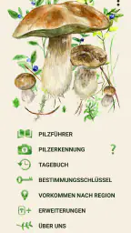 Pilze app screenshot