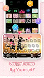 Pink Cute Hippo Themen screenshot