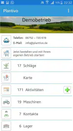 Plantivo Ackerschlagkartei screenshot