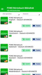 PONS Wörterbuch Bibliothek – O screenshot