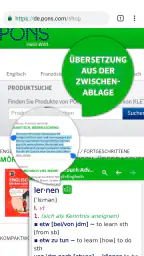 PONS Wörterbuch Bibliothek – O screenshot