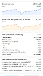 Portfolio Performance screenshot