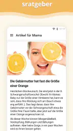 Schwangerschafts-App screenshot