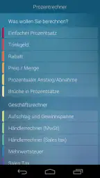 Prozentrechner screenshot