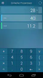 Prozentrechner screenshot