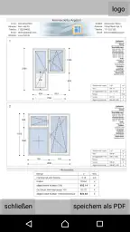 PVC Fenster Konfigurator screenshot