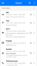 QR & Barcode Scanner PRO screenshot