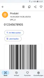 QR-Code-Scanner - werbefrei screenshot