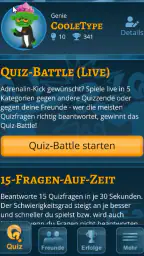Quizshow-Trainingslager: Quiz screenshot