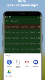 Quran Bosanski Audio mp3 app screenshot
