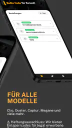 Renault Radio Code screenshot