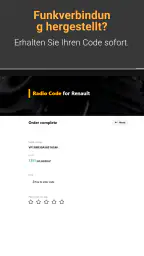 Renault Radio Code screenshot