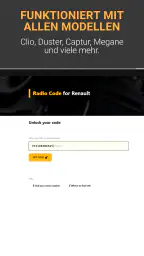 Renault Radio Code screenshot
