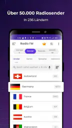 Radio FM: Live-Radio-App screenshot