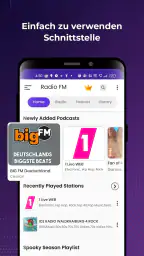 Radio FM: Live-Radio-App screenshot