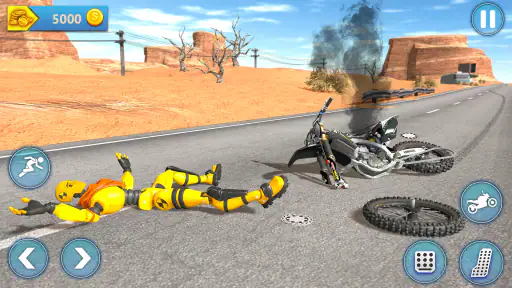 Ragdoll Bike Smash Fall Crash screenshot