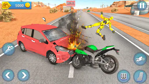 Ragdoll Bike Smash Fall Crash screenshot