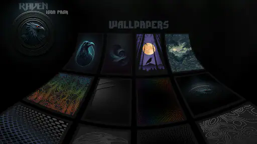 Raven Dark Icon Pack screenshot