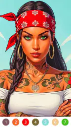 Rebel Gangster Coloring Pages screenshot