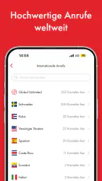 Rebtel: Aufladungen und Anrufe screenshot