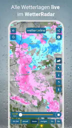 RegenRadar mit Unwetterwarnung screenshot